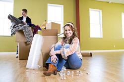 Photo of couple moving